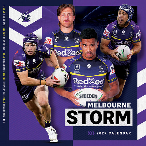 NRL Melbourne Storm 2027 Square Wall Calendar