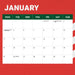 NRL South Sydney Rabbitohs 2027 Square Wall Calendar
