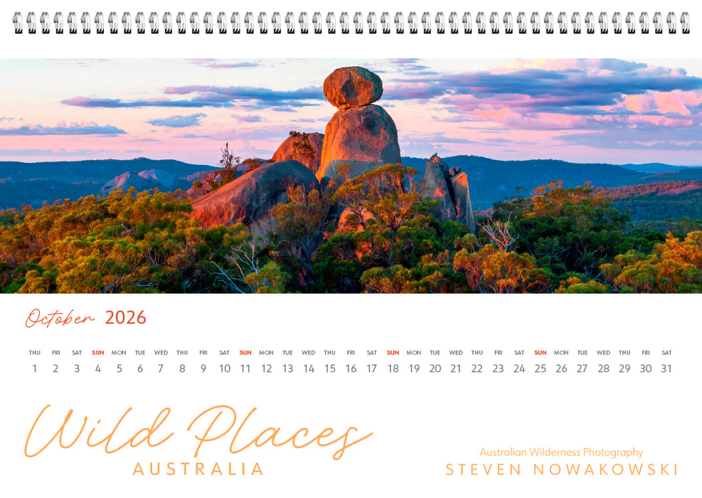 Wild Places of Australia 2026 Desk Easel