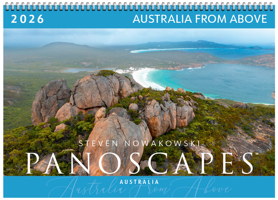 Australia from Above Panoscapes 2026 Large Wall Calendar