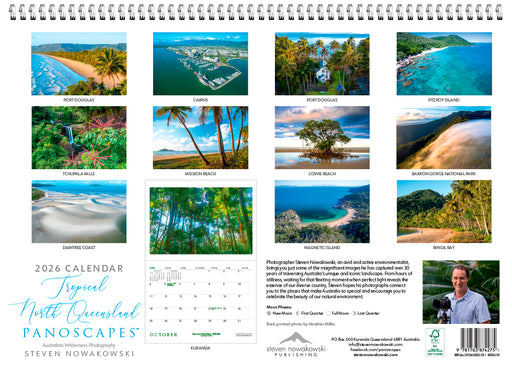 Tropical North Queensland Panoscapes 2026 Large Wall Calendar