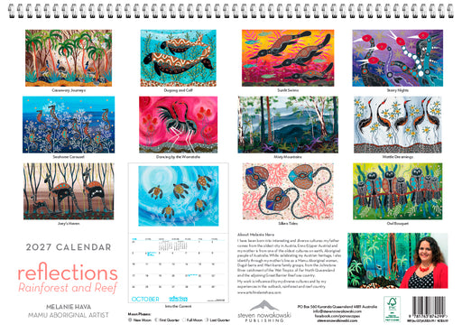 Reflections Rainforest Reef 2027 Large Wall Calendar