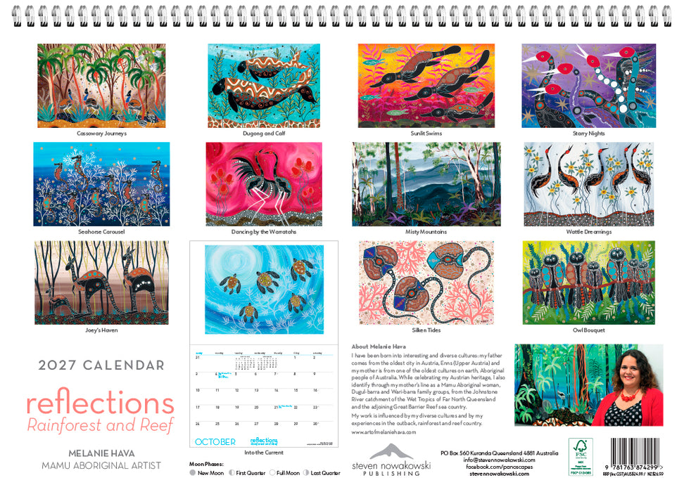 Reflections Rainforest Reef 2027 Large Wall Calendar