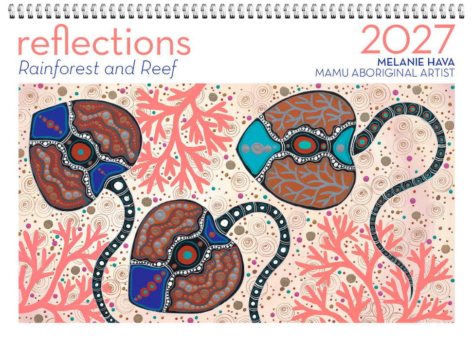 Reflections Rainforest Reef 2027 Large Wall Calendar