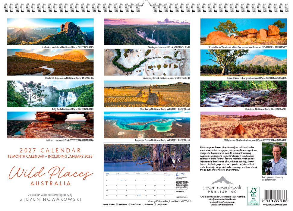 Wild Places of Australia 2027 Large Wall Calendar