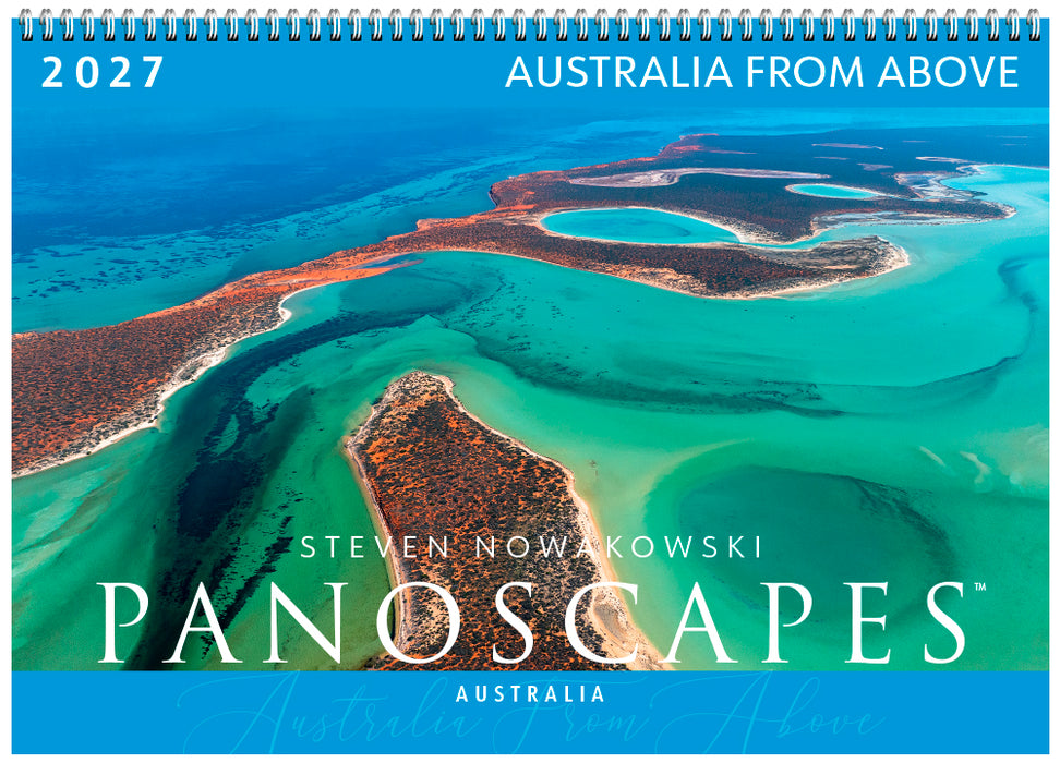 Australia from Above Panoscape 2027 Large Wall Calendar