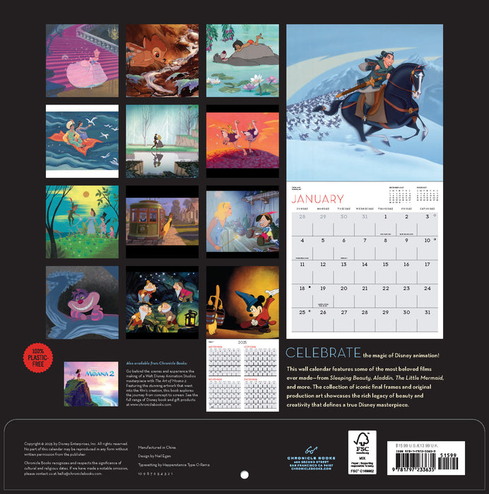 Disney Animation 2026 Square Wall Calendar