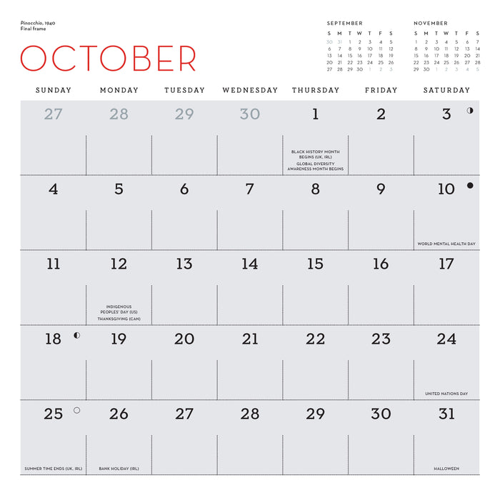 Disney Animation 2026 Square Wall Calendar