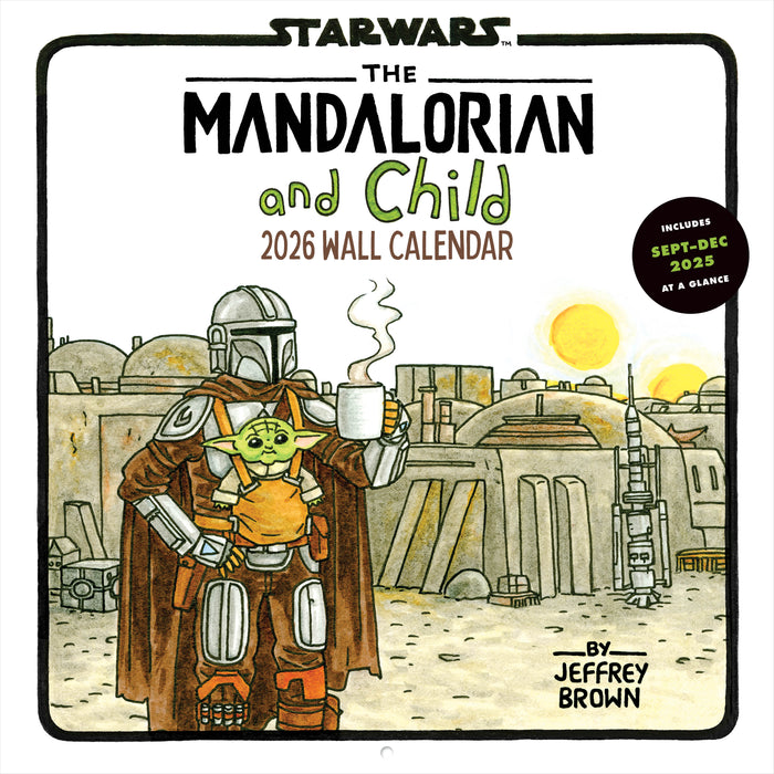 Star Wars The Mandalorian and Child 2026 Square Wall Calendar