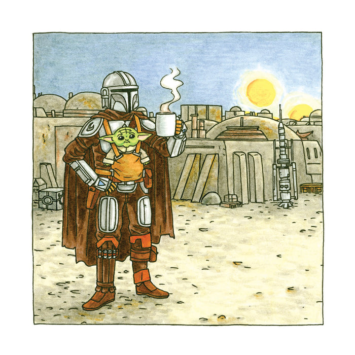 Star Wars Mandalorian Child 2027 Square Wall Calendar