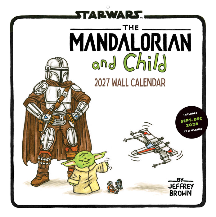 Star Wars Mandalorian Child 2027 Square Wall Calendar