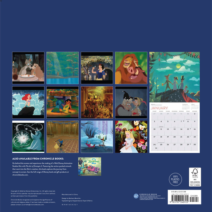 Disney Animation 2027 Square Wall Calendar