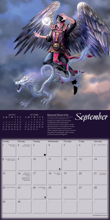 2024 Anne Stokes: Elemental Magic Mini Wall Calendar