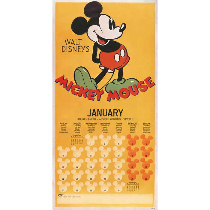 2025 Mickey & Minnie Mouse Wall Calendar