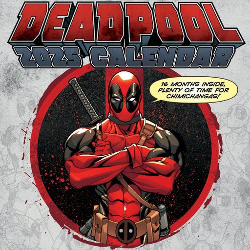 2025 Deadpool Marvel Comic Art Wall Calendar by  Pyramid from Calendar Club