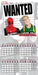 Deadpool Marvel Comic Art 2026 Square Wall Calendar