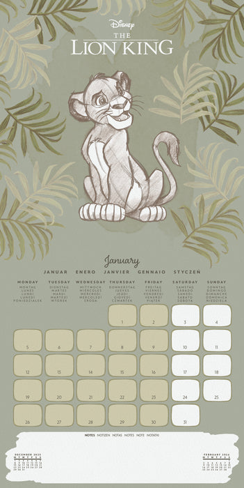 Disney Classics 2026 Square Wall Calendar