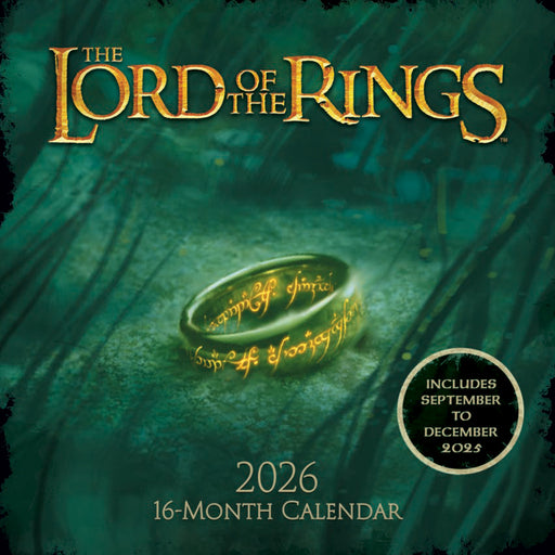 Lord Of The Rings 2026 Square Wall Calendar