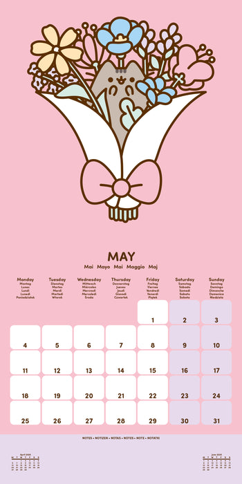 Pusheen 2026 Square Wall Calendar