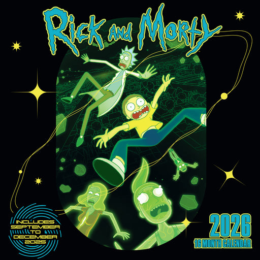 Rick And Morty 2026 Square Wall Calendar
