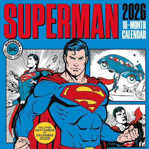 Superman 2026 Square Wall Calendar