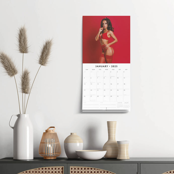 2025 Ladies in Red Wall Calendar