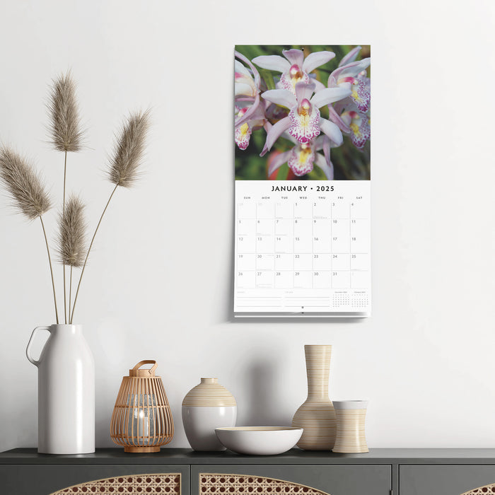 2025 Orchids Wall Calendar