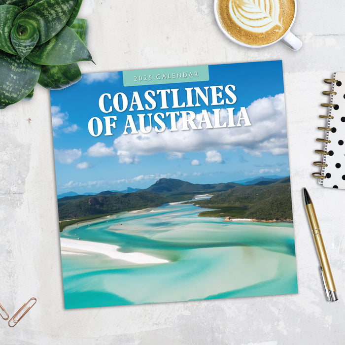 2025 Coastlines of Australia Wall Calendar