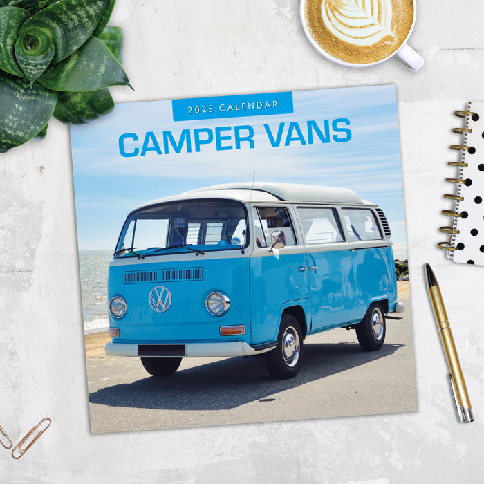 2025 Camper Vans Wall Calendar