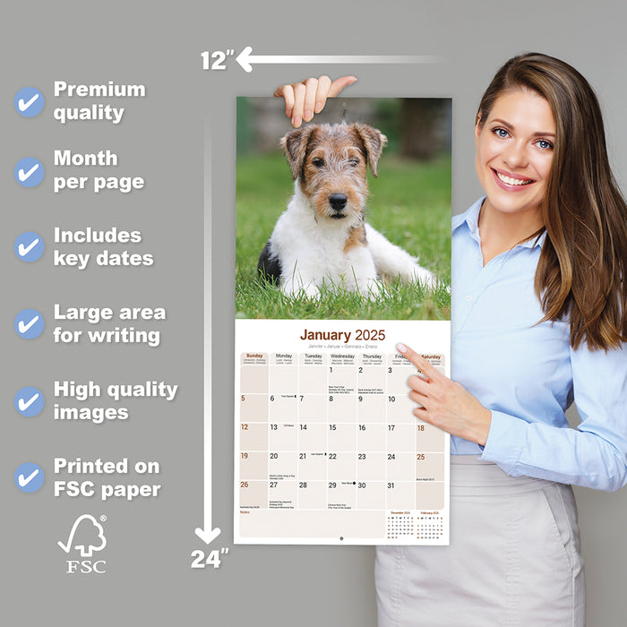 2025 Fox Terrier Wall Calendar (Online Exclusive)