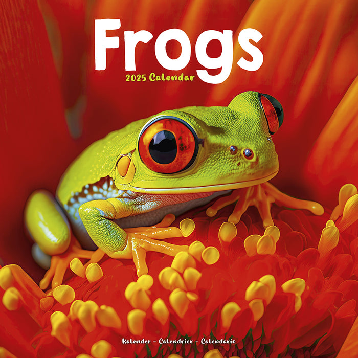 2025 Frogs Wall Calendar