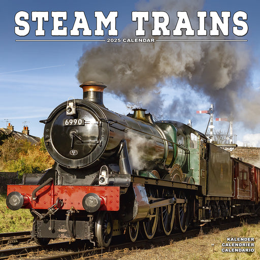 2025 Steam Trains Wall Calendar by  Avonside Publishing Ltd from Calendar Club