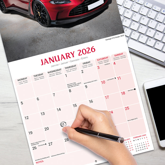 Aston Martin 2026 Square Wall Calendar