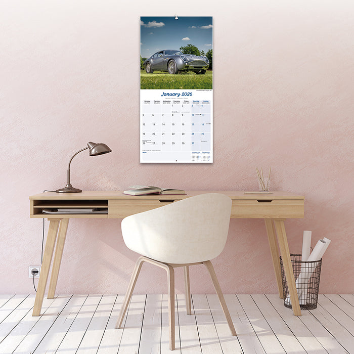 Classic Sports Cars 2026 Square Wall Calendar
