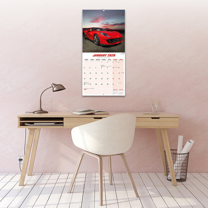 Ferrari 2026 Square Wall Calendar