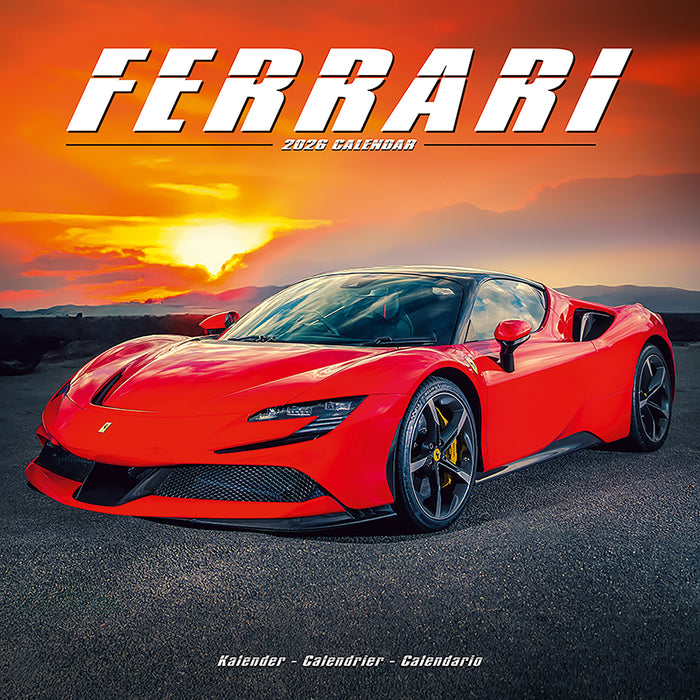 Ferrari 2026 Square Wall Calendar