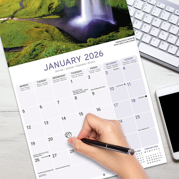 Iceland 2026 Square Wall Calendar (Online Exclusive)