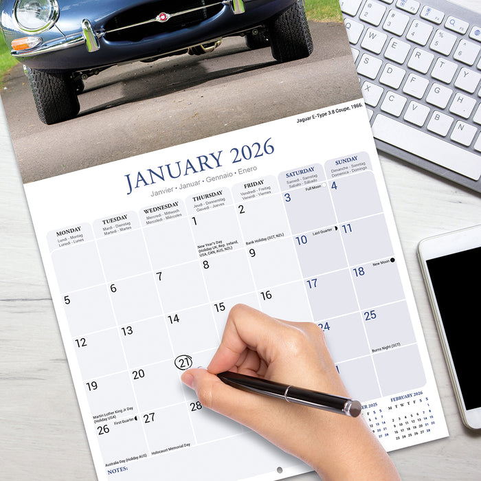 Jaguar 2026 Square Wall Calendar