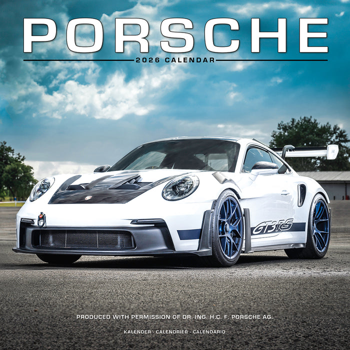 Porsche 2026 Square Wall Calendar