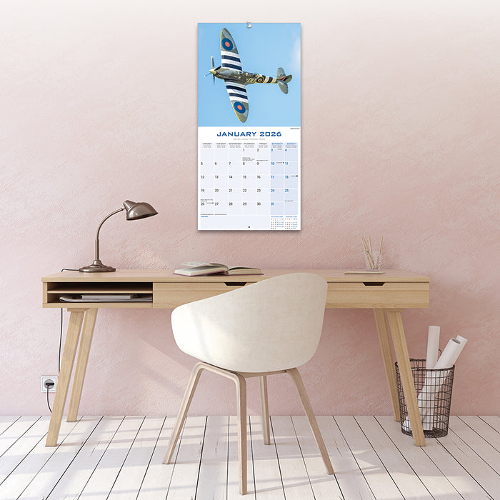 Spitfires 2026 Square Wall Calendar