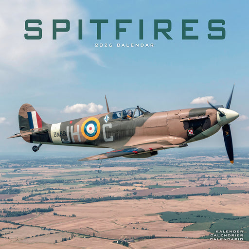 Spitfires 2026 Square Wall Calendar