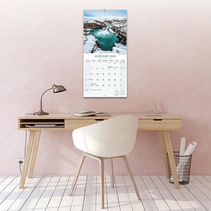 Waterfalls 2026 Square Wall Calendar (Online Exclusive)