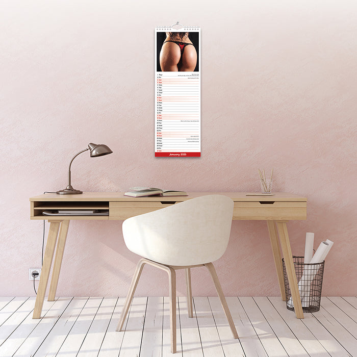 Cheeky Bums 2026 Slimline Wall Calendar