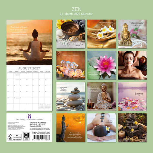 Zen 2027 Square Wall Calendar