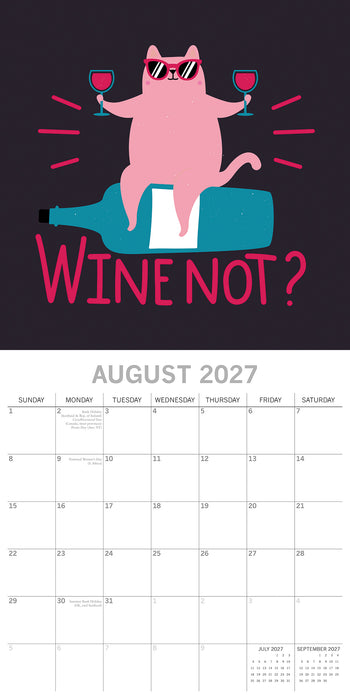 Wine Signs 2027 Square Wall Calendar (Online Exclusive)