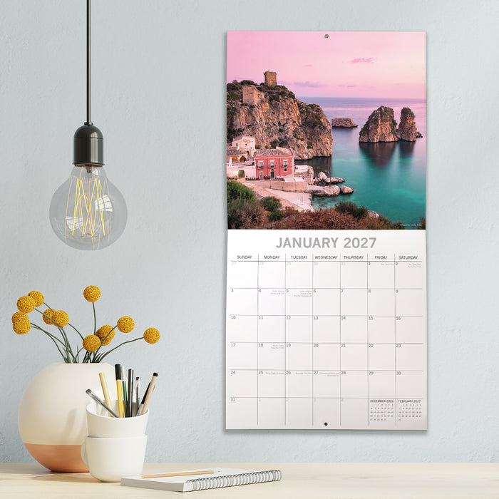 Mediterranean 2027 Square Wall Calendar (Online Exclusive)