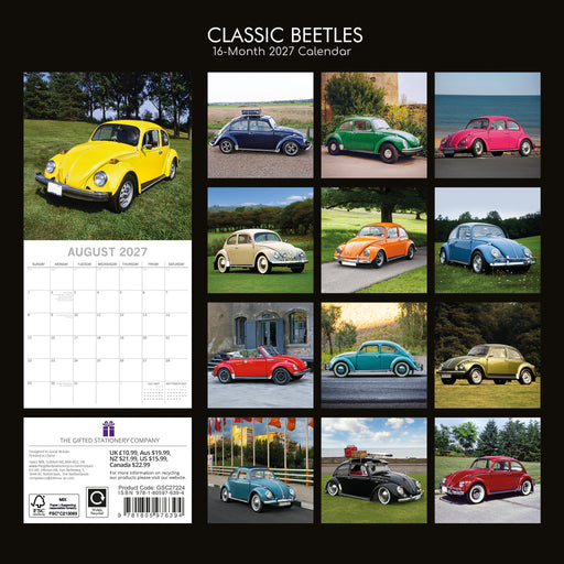 Classic Beetles 2027 Square Wall Calendar (Online Exclusive)