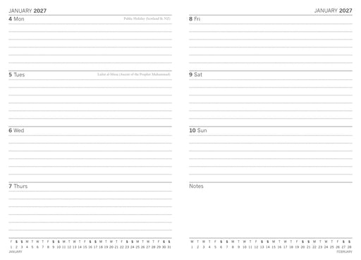 Van Gogh 2027 Weekly Diary