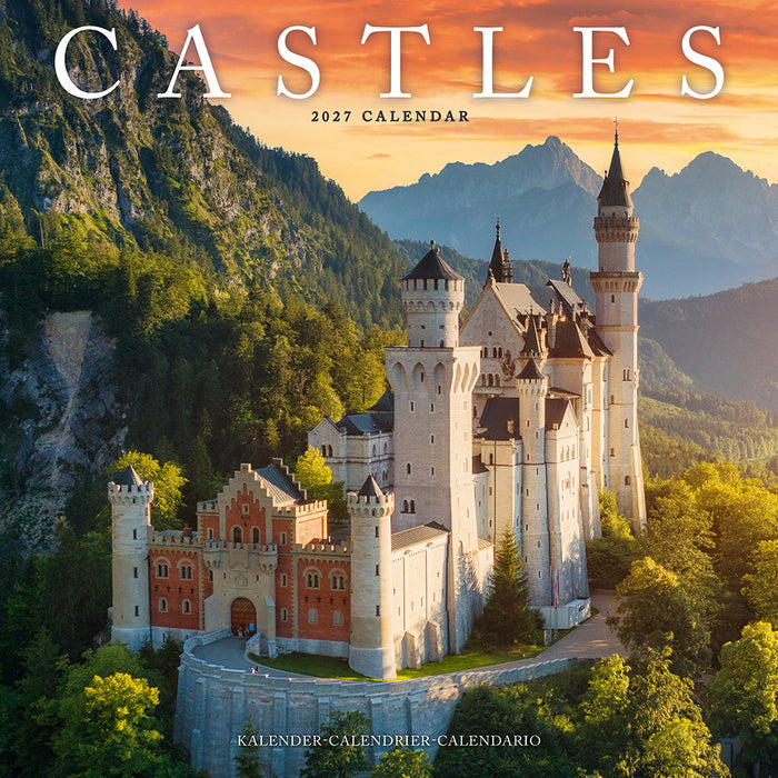 Castles 2027 Square Wall Calendar