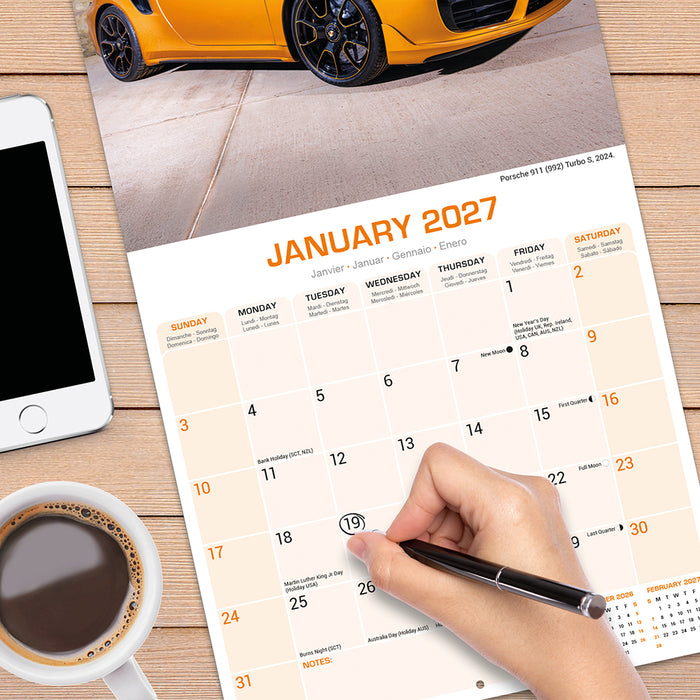 Porsche 2027 Square Wall Calendar